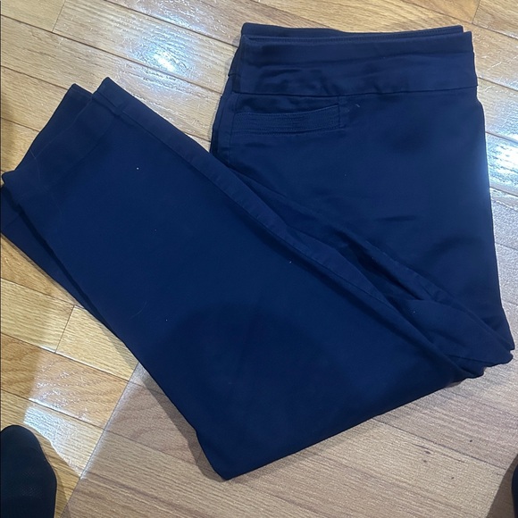 Kohl's Navy Straight Leg Pants - Picture 4 of 4